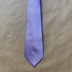 Giorgio Armani Tie 100% Silk Purple Stripes